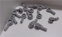 LEGO 32828 Plate 1x1 Round w Shaft Medium Stone Grey x15 Bricks & Pieces & Parts