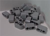 LEGO TECHNIC Part 6265089 60483 Beam 1X2 W/Cross And Hole Medium Stone Grey x24