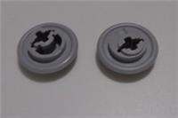 LEGO TECHNIC Part 4368 6452845 Crank Disk Medium Stone Grey x2