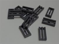 LEGO Parts & Pieces 2412b - 4210631 Tile 1 x 2 Grille Dark Stone Grey x12