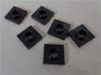 LEGO Parts 27448 6310981 Flat Tile 2x2 with Large Hole Black x6