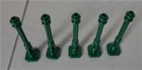 LEGO Part 11062 6289117 Lamp Post 2x2x7 Earth Green x5
