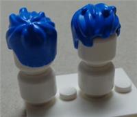 Lego Parts & Pieces Minifigure Hair Spikes Blue x2 (Stand Not Included)