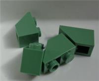 LEGO Pieces & Parts 3665 Slopes Inverted 2x1 45 Sand Green x4