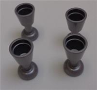 LEGO Parts & Pieces 2343 6269 28657 6107389 Minifig Goblet Silver Metallic x4