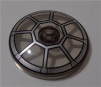 LEGO 35394 Dish 4x4 Inverted Radar Open Stud Silver Radial Cockpit x1