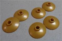 Lego Parts Pieces 4740 6400656 Round Dish 2 x 2 Inverted W/Centre Hole Gold x6