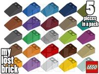 LEGO - Part 3298 - Slopes 3x2 33 (Pack of 5) + NEW +SELECT COLOUR +FREE POSTAGE