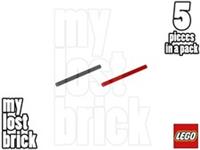 LEGO - Part 3707 - Technic Axles, size 8 (Pack of 5) + NEW + SELECT COLOUR