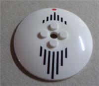 LEGO 6387678 Dish Radar Disc 6x6 Star Wars Logo White Red Black x1