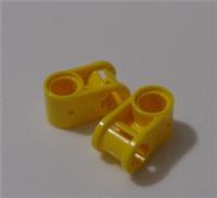 LEGO TECHNIC 6536-4173666 cross block 90 axle/pin Bright Yellow x2 Parts/Pieces