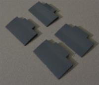 LEGO Parts 71771 6325420 Slope Curved 5x8x2/3 71771 Dark Stone Grey x4