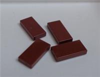 Lego 3069 - 4211151 1x2 Plate Smooth Flat Tile Reddish Brown x4