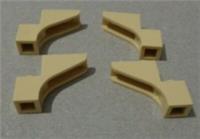Lego 88292 - 4579306 Brick Arch 1x3x2 Tan x4 Bricks & Pieces & Parts **