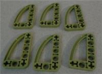 LEGO TECHNIC 6278107-32250 3x5 L-Shape Half Beam Thin Olive Green x6**