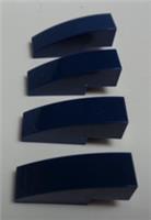 LEGO 50950 4540280 Curved Slope Brick 1x3 Earth Blue x4