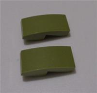 LEGO 11477 - 6031787 Curved 1X2 PLATE W/BOW Olive Green x2 Parts & Pieces