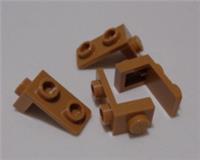 Lego 79389 6474266 Plate 1X1 W/ 1.5 PLATE 1X2 Downwards Medium Nougat x4