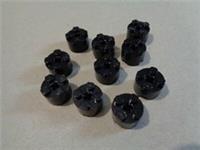 LEGO 614326 6143 Black 2x2 Round Brick Cylinder Axle Hole x10 Parts- Bricks