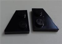 LEGO 24299 24307 2x2 Left & Right Wedge Plate Black x1 Pair