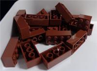LEGO Parts & Pieces BRICKS 3001 4211201 Bricks 2x4 Reddish Brown x20