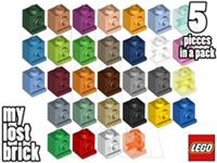 LEGO - Part 4070 - Bricks 1x1 with Headlight (Pack of 5) + NEW + SELECT COLOUR