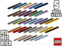 LEGO - Part 4162 - Tiles 1x8 (Pack of 5) + NEW + SELECT COLOUR + FREE POSTAGE