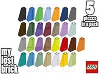 LEGO - Part 4460 - Slopes 2x1x3 75 (Pack of 5) + NEW + SELECT COLOUR +FREE POST