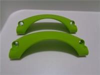 LEGO Technic 2459 Panel Car Mudguard Arched 9 x 2 x 3 Rounded Top Lime Green x2