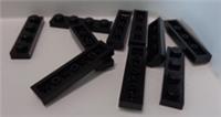 Lego 3710 - 371026 Plate 1x4 Black x10 Bricks & Pieces & Parts