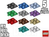 LEGO - Part 6134 - Hinge 2x2 Top Plate (Pack of 5) + NEW + SELECT COLOUR