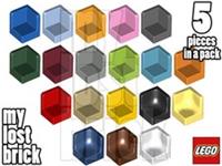 LEGO - Part 6231 - Plates 1x1x1 Corner (Pack of 5) + NEW + SELECT COLOUR