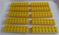 LEGO Pieces & Parts 3007 - 4639693 Brick 2x8 Bright Yellow x10