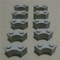 LEGO 85080-4567448 Corner Bricks 2x2 Studs Medium Stone Grey x10 Pieces & Parts*