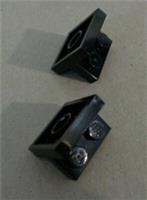 LEGO Part 41682 - 6250020 Plate 1X2 W/Vert Tube Black x2 Pieces **