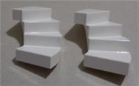 LEGO Spares 28466 6458979 Stairs 6x6x4 Curved White x2