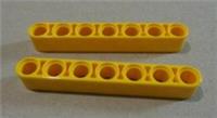 LEGO TECHNIC 32524 - 4495934 Beam 7M Bright Yellow x2 Parts & Pieces