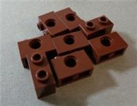LEGO 3700 - 4211252 Technic Brick 1x2 Reddish Brown x8 Parts & Pieces **
