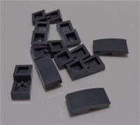 LEGO 11477 - 6029948 Curved 1X2 PLATE W/BOW Dark Stone Grey x10 **