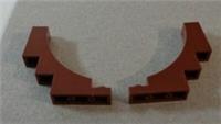 LEGO 30099 - 6097417 Brick With Bow 1x5x4 Inverted Reddish Brown x2 **
