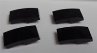 LEGO 11477 - 6047276 Curved 1X2 PLATE W/BOW Black x4