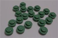 Lego Pieces & Parts 4073 - 30057 - 6403175 Sand Green 1x1 Round Plate x20
