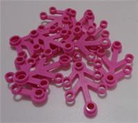 LEGO Parts & Pieces 2423 Plant Leaf Dark Pink x10