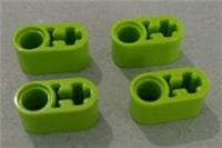 LEGO TECHNIC Spares 6344866-60483 Beam 1X2 W/Cross And Hole Lime Green x4 **