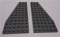 LEGO 30356 30355 Wing Left & Right Plate 6x12 Dark Stone Grey x1 Pair