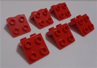 Lego Pieces 44728 - 6117974 Angle Plate 1x2 2x2 Bracket Red x6