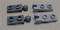 LEGO 14418 22890 6043639 Plates 1x2 Modified with Ball Cup & Ball Plate x2 Pairs