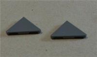 Lego Parts & Pieces 35787 6262025 Tile 2x2 W/Deg 45 Cut Dark Stone Grey x2 **