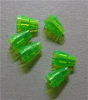 LEGO Pieces &Parts Cone 4589b 6337628 1x1 Top Groove Bright Clear Green x6