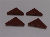 Lego Parts & Pieces 6273865 Tile 2x2 W/Deg 45 Cut Reddish Brown x4**